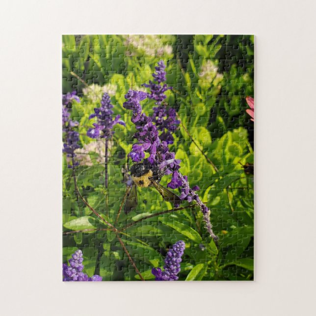 Puzzle Bee in the Garden (Vertical)