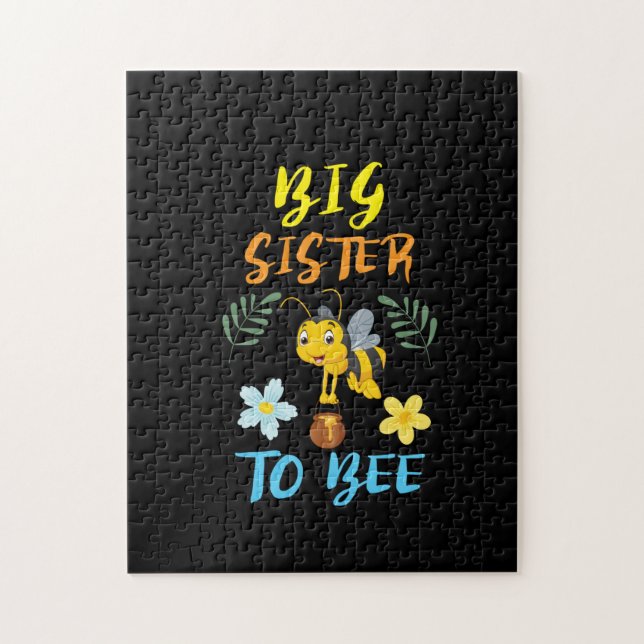 Puzzle Beekeeper Art Big Sister To Bee (Vertical)