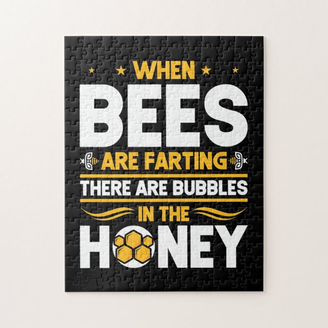 Puzzle Beekeeper Gift | Cuando las abejas están despidien (Vertical)
