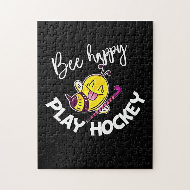 Puzzle Beekeeper Gift | Hockey de Bee Happy Play (Vertical)