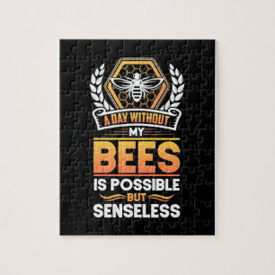 Puzzle Beekeeper Gift Un Día Sin Mis Abejas No Tiene Sen