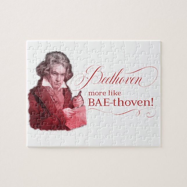 Puzzle Beethoven BAEthoven Composer clásico Pun (Horizontal)
