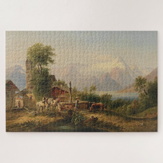 Puzzle Bei Zell am See - Emil Barbarini (Horizontal)