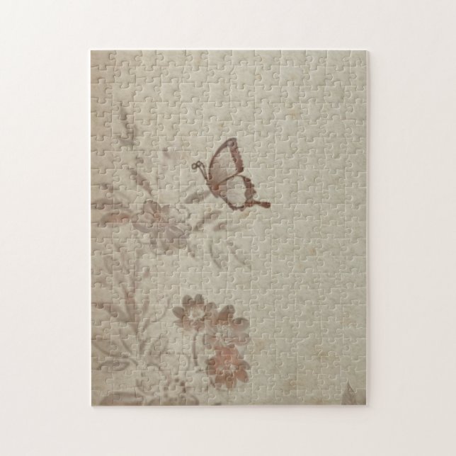 Puzzle Beige floral vintage (Vertical)