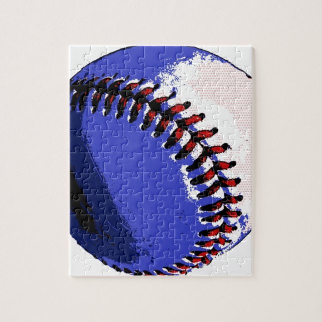 Puzzle Béisbol de arte pop (Vertical)