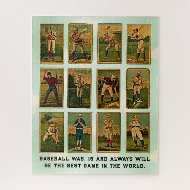Puzzle béisbol del vintage (Vertical)
