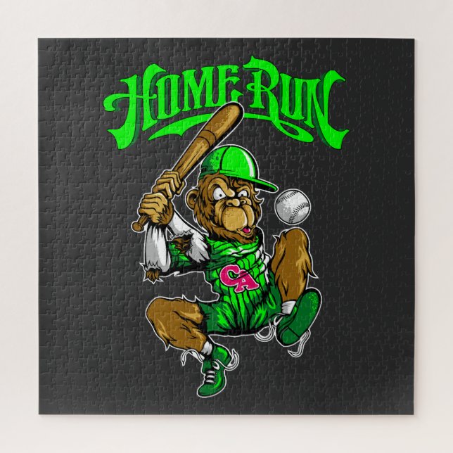 Puzzle Béisbol Home Run Monkey (Vertical)