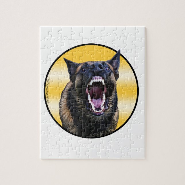 Puzzle Belga de descortezamiento Malinois "Maligator " (Vertical)