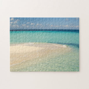 Puzzle Belice, Mar Caribe. Cayo Goff, una pequeña isla