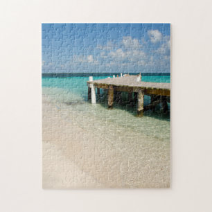 Puzzle Belice, Mar Caribe, Goff Caye. Una pequeña isla