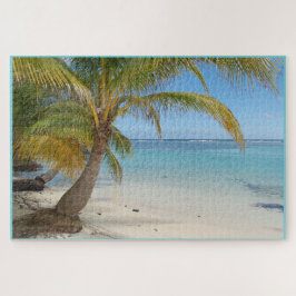 Puzzle Belice Palm Tree Beach Océano Caribe