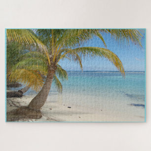 Puzzle Belice Palm Tree Beach Océano Caribe