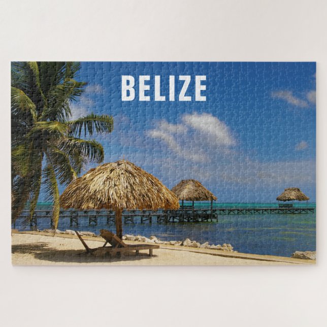 Puzzle Belice Tropical Beach Ambergris Caye (Horizontal)