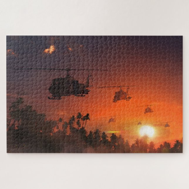 Puzzle Bell UH-1 Iroquois ‘Huey’ - Icónico ejército (Horizontal)