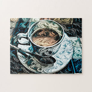 Puzzle Bella Artes Artsy sobre el tema del café
