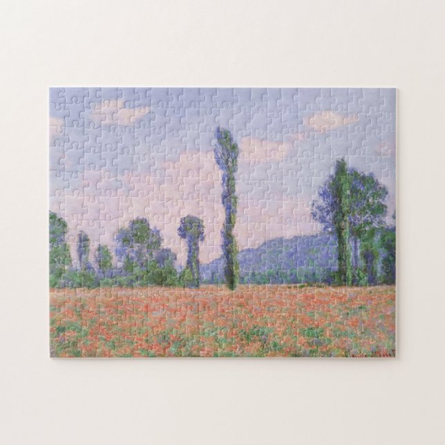 Puzzle Bella Artes de Poppy Field Giverny Monet (Horizontal)