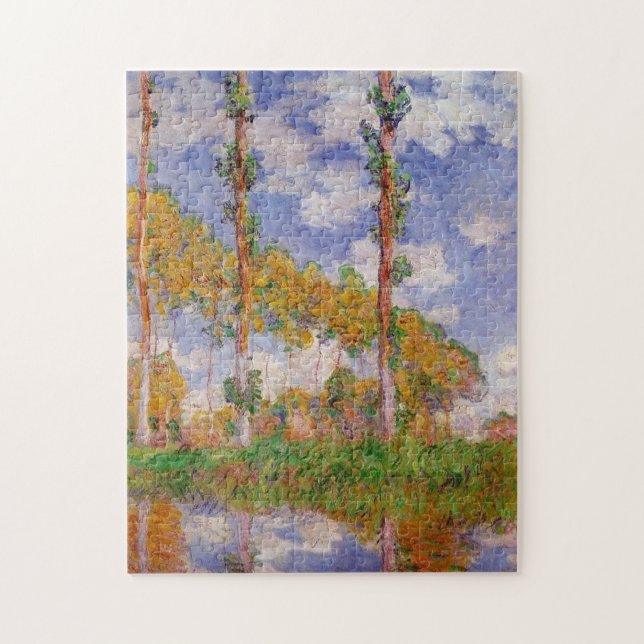 Puzzle Bella Artes Monet de verano de tres árboles (Vertical)