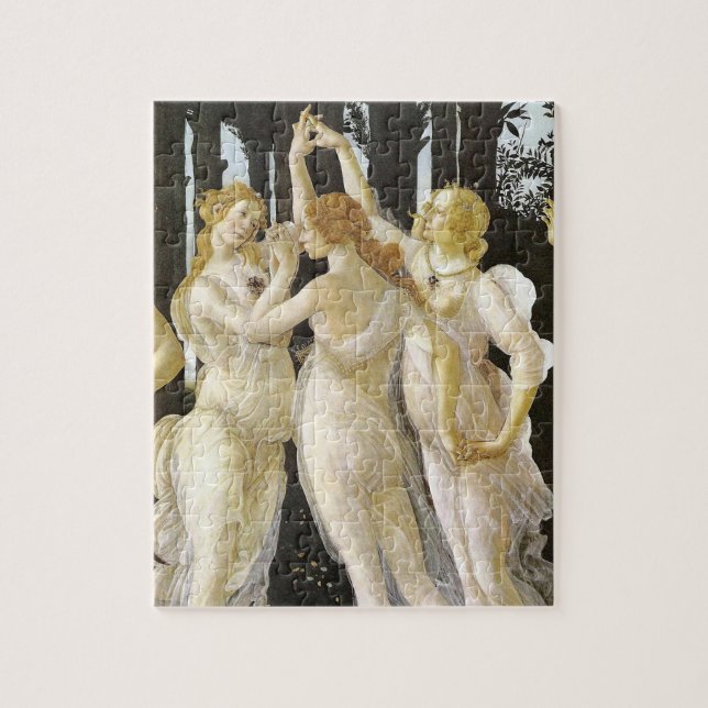 Puzzle Bella Artes Renacentista Botticelli de tres grados (Vertical)