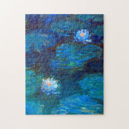 Puzzle Bella Artes Water Lily Pond en Blue Claude Monet