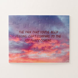 Puzzle Bella Biblia Naranja roja y roja cita a J