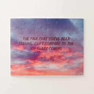 Puzzle Bella Biblia Naranja roja y roja cita a J