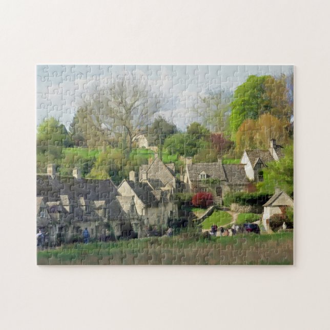 Puzzle Bella escena Bibury, Cotswolds, Reino Unido (Horizontal)