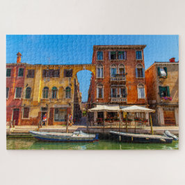 Puzzle Bella fachada de un palacio en Venecia, Italia