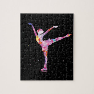 Puzzle bella idea de chica de patinaje artístico - hielo