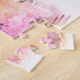 Puzzle bellas flores de cerezo rosado de arte de foto flo