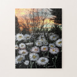 Puzzle Bellas y frescas mareas contra el atardecer de inv