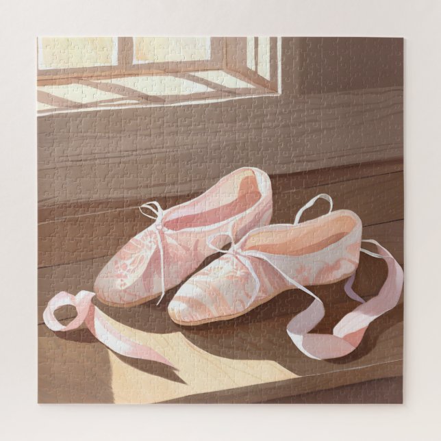 Puzzle Bellas zapatillas de ballet | Bonito rosado (Vertical)