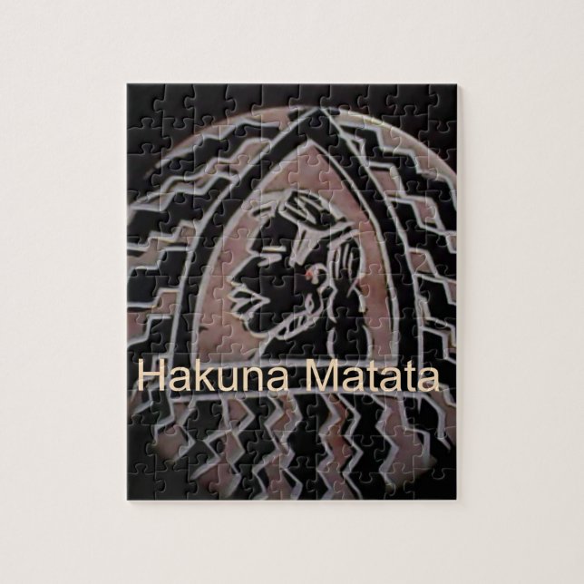 Puzzle Belleza africana: el retrato tribal de Bongo Maasa (Vertical)