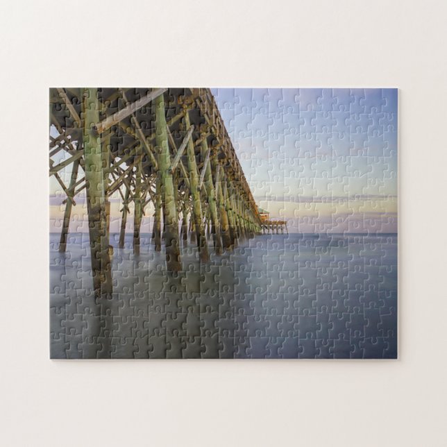 Puzzle Belleza de Folly Beach Pier (Horizontal)