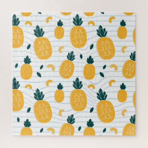 Puzzle Belleza de piña: patrón dibujado a mano