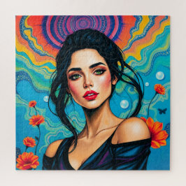 Puzzle Belleza encantadora con energía floral