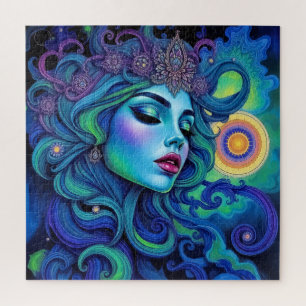 Puzzle Belleza etérea Extranjera - Mujer de fantasía vibr