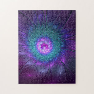 Puzzle Belleza floral abstracta arte fractal colorido flo