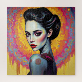 Puzzle Belleza mística en el brillo cósmico