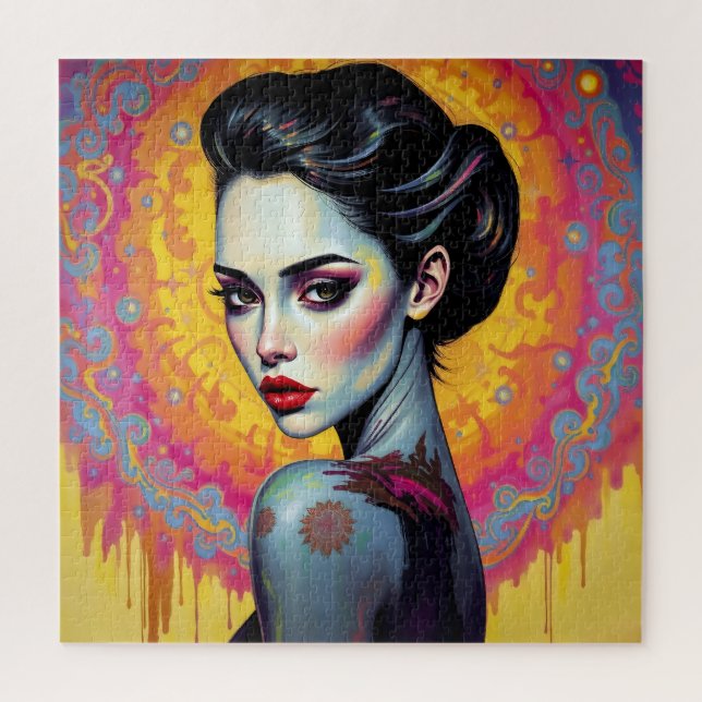 Puzzle Belleza mística en el brillo cósmico (Vertical)