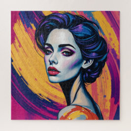 Puzzle Belleza retro futurista