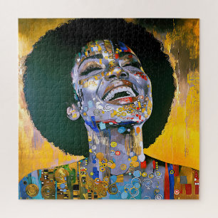 Puzzle "Belleza sin límites en oro"