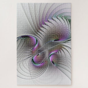 Puzzle Belleza tímida surrealista arte fractal abstracto