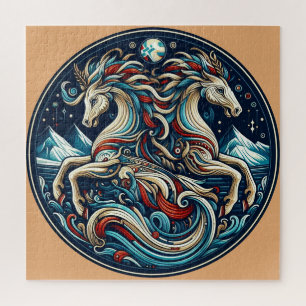 Puzzle "Bellos caballos místicos" 11