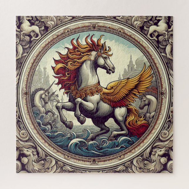 Puzzle "Bellos caballos místicos" 46 (Vertical)