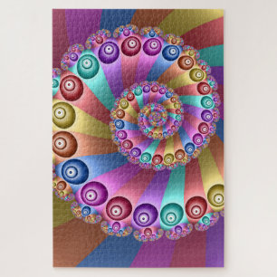Puzzle Bellos colores arcoiris resumen arte fractal