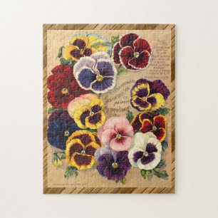 Puzzle Bellos PANSIES de paquetes de semillas florales de