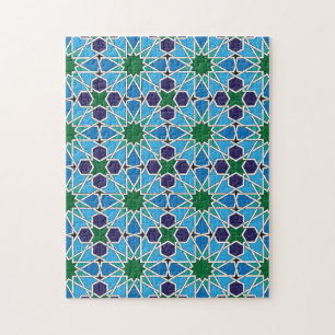 Puzzle Ben Yusuf Madrasa Patterrn geométrico 10