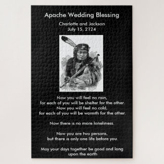 Puzzle Bendición Boda Apache con jefe vintage