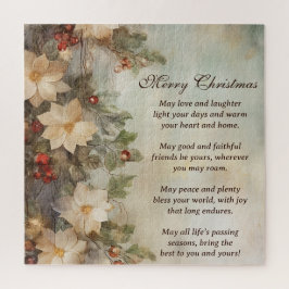 Puzzle Bendición irlandesa para navidades | Flores de inv
