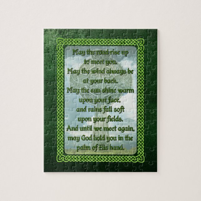 Puzzle Bendición irlandesa verde (Vertical)